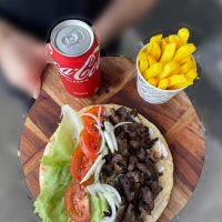 lamb souvlaki combo